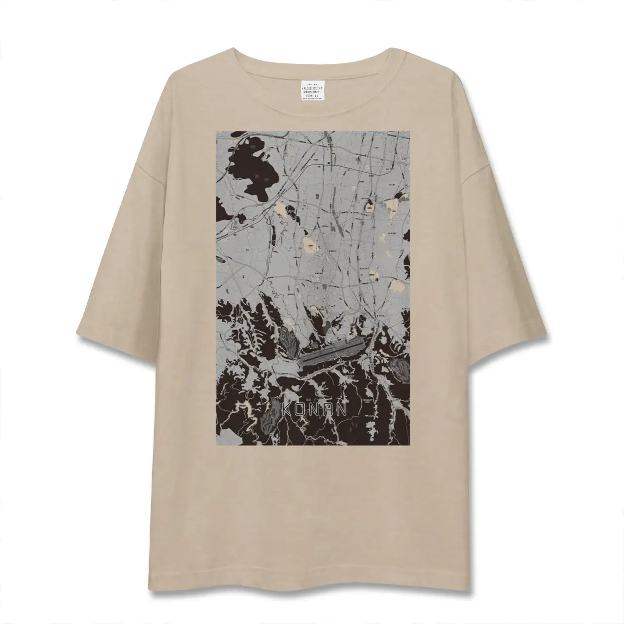 【香南（香川県）】地図柄ビッグシルエットTシャツ
