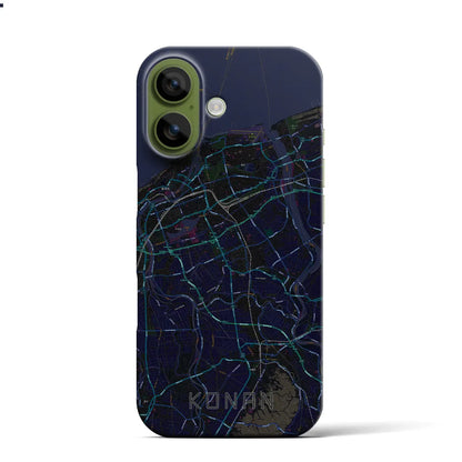 【江南（新潟県）】地図柄iPhoneケース（バックカバータイプ）