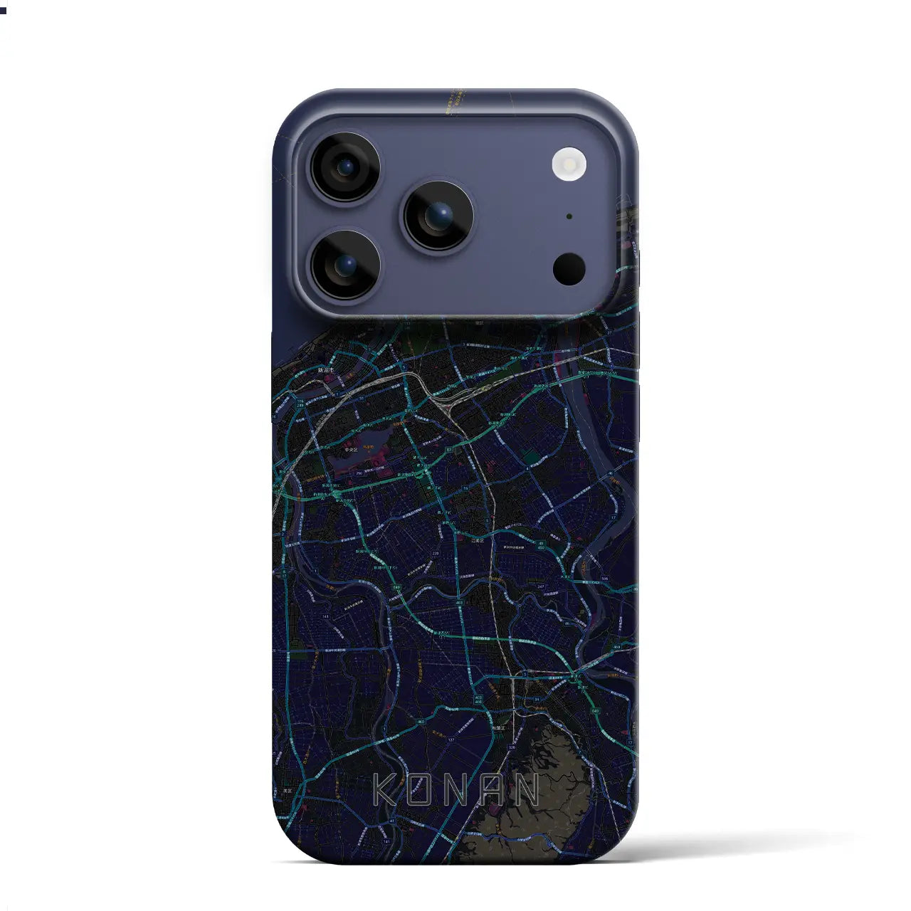 【江南（新潟県）】地図柄iPhoneケース（バックカバータイプ）