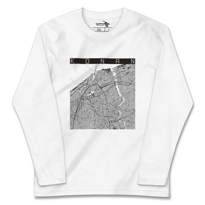 【江南（新潟県）（新潟県）】地図柄ロングスリーブTシャツ