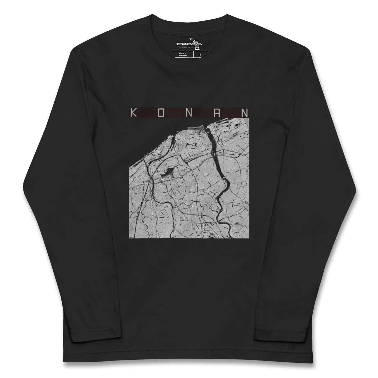 【江南（新潟県）（新潟県）】地図柄ロングスリーブTシャツ
