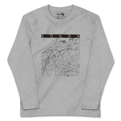 【江南（新潟県）（新潟県）】地図柄ロングスリーブTシャツ