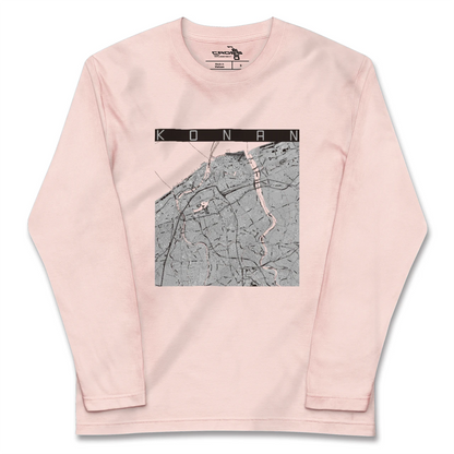 【江南（新潟県）（新潟県）】地図柄ロングスリーブTシャツ