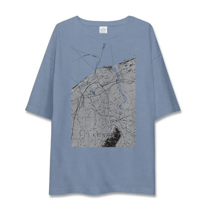【江南（新潟県）（新潟県）】地図柄ビッグシルエットTシャツ