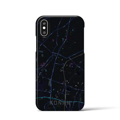 【江南（愛知県）】地図柄iPhoneケース（バックカバータイプ）