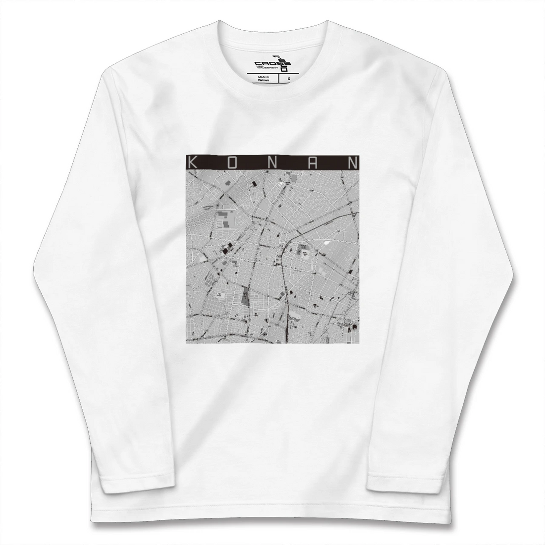 【江南(愛知県)】地図柄ロングスリーブTシャツ