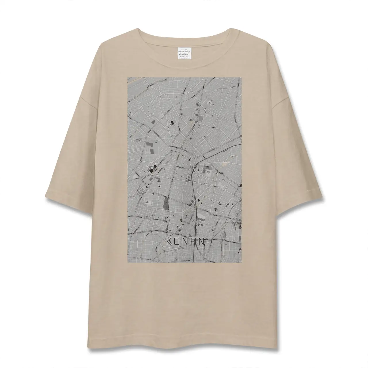 【江南（愛知県）】地図柄ビッグシルエットTシャツ