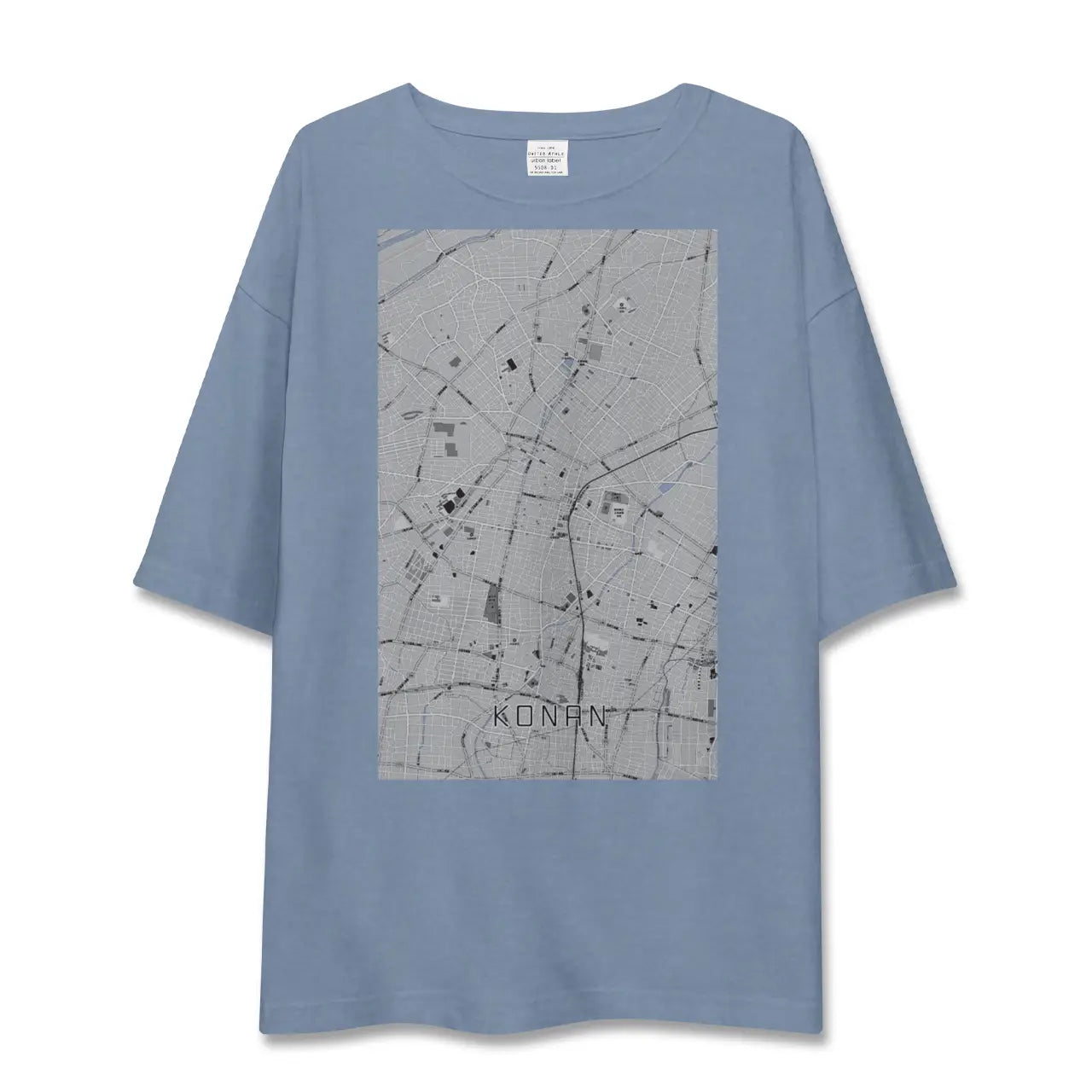 【江南（愛知県）】地図柄ビッグシルエットTシャツ