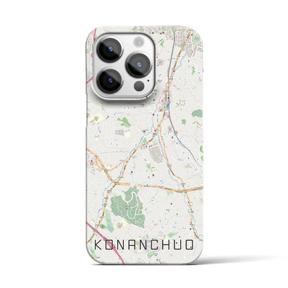 【港南中央（神奈川県）】地図柄iPhoneケース（バックカバータイプ）