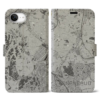 【港南中央（神奈川県）】地図柄iPhoneケース（手帳タイプ）