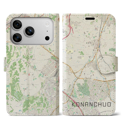 【港南中央（神奈川県）】地図柄iPhoneケース（手帳タイプ）