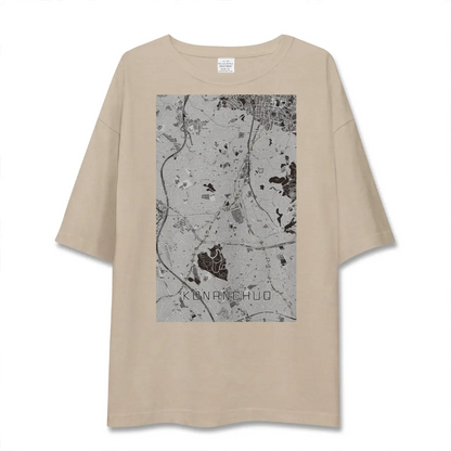 【港南中央（神奈川県）】地図柄ビッグシルエットTシャツ