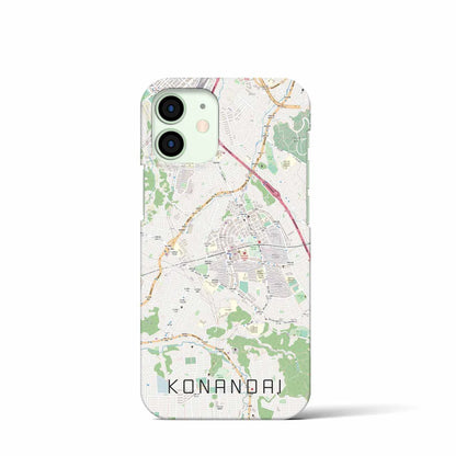 【港南台（神奈川県）】地図柄iPhoneケース（バックカバータイプ）