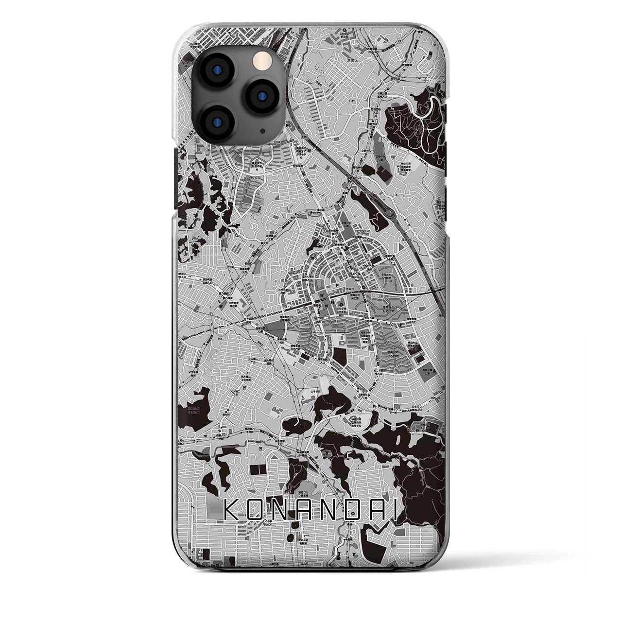 【港南台（神奈川県）】地図柄iPhoneケース（クリアタイプ）