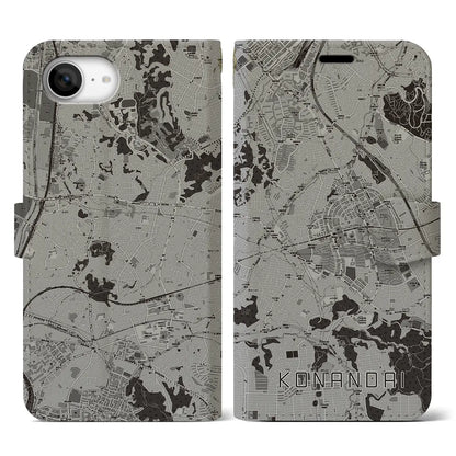 【港南台（神奈川県）】地図柄iPhoneケース（手帳タイプ）