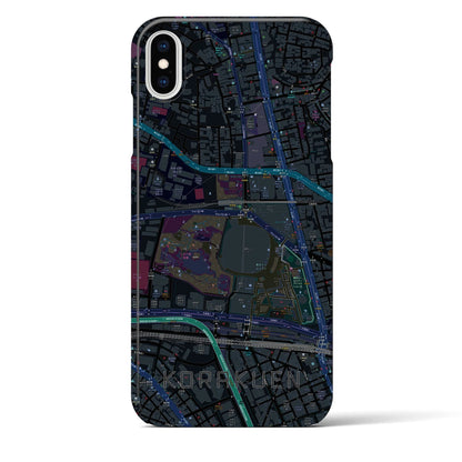 【後楽園（東京都）】地図柄iPhoneケース（バックカバータイプ）