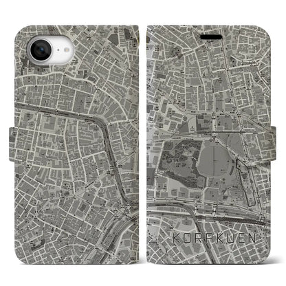 【後楽園（東京都）】地図柄iPhoneケース（手帳タイプ）