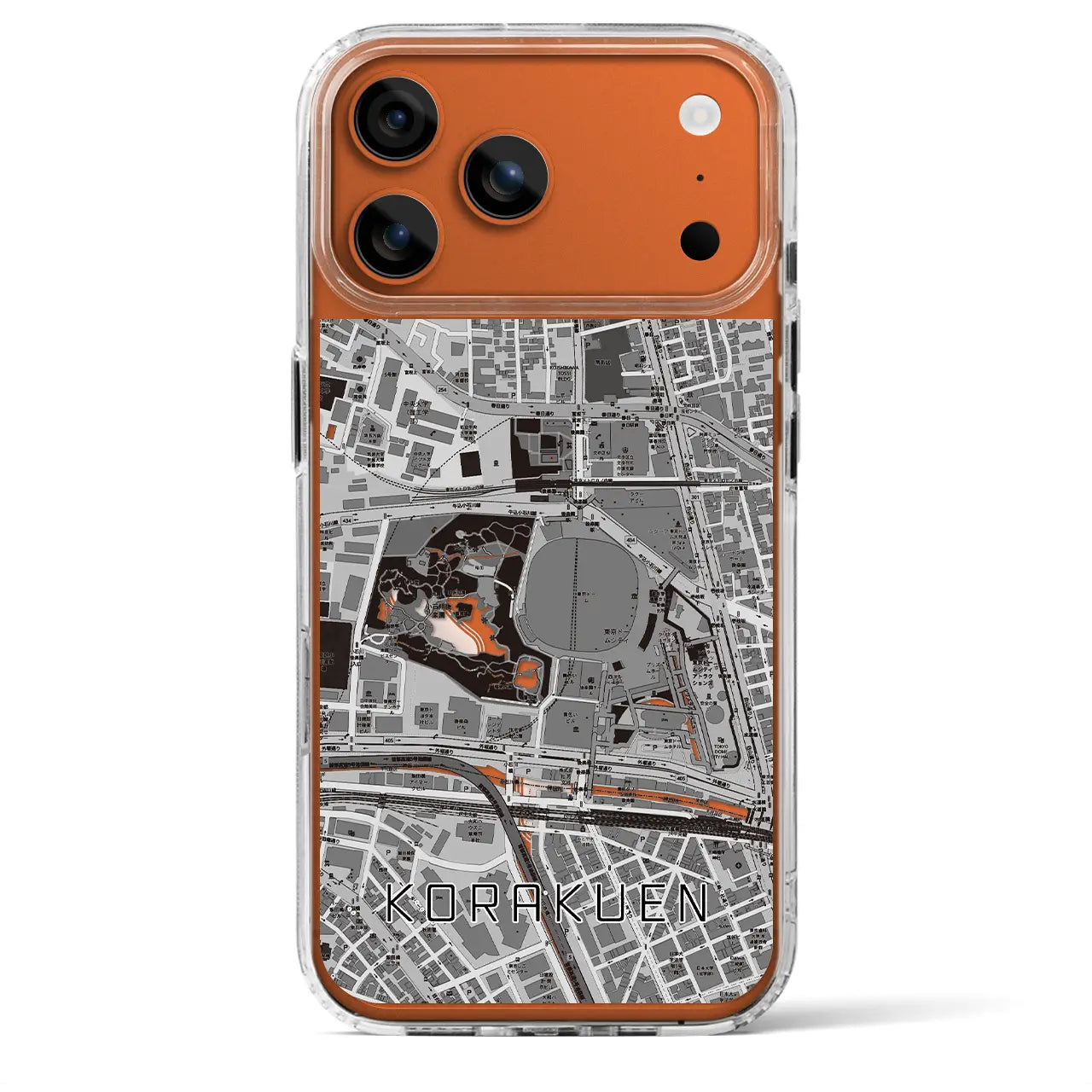 【後楽園（東京都）】地図柄iPhoneケース（MagSafeタイプ）