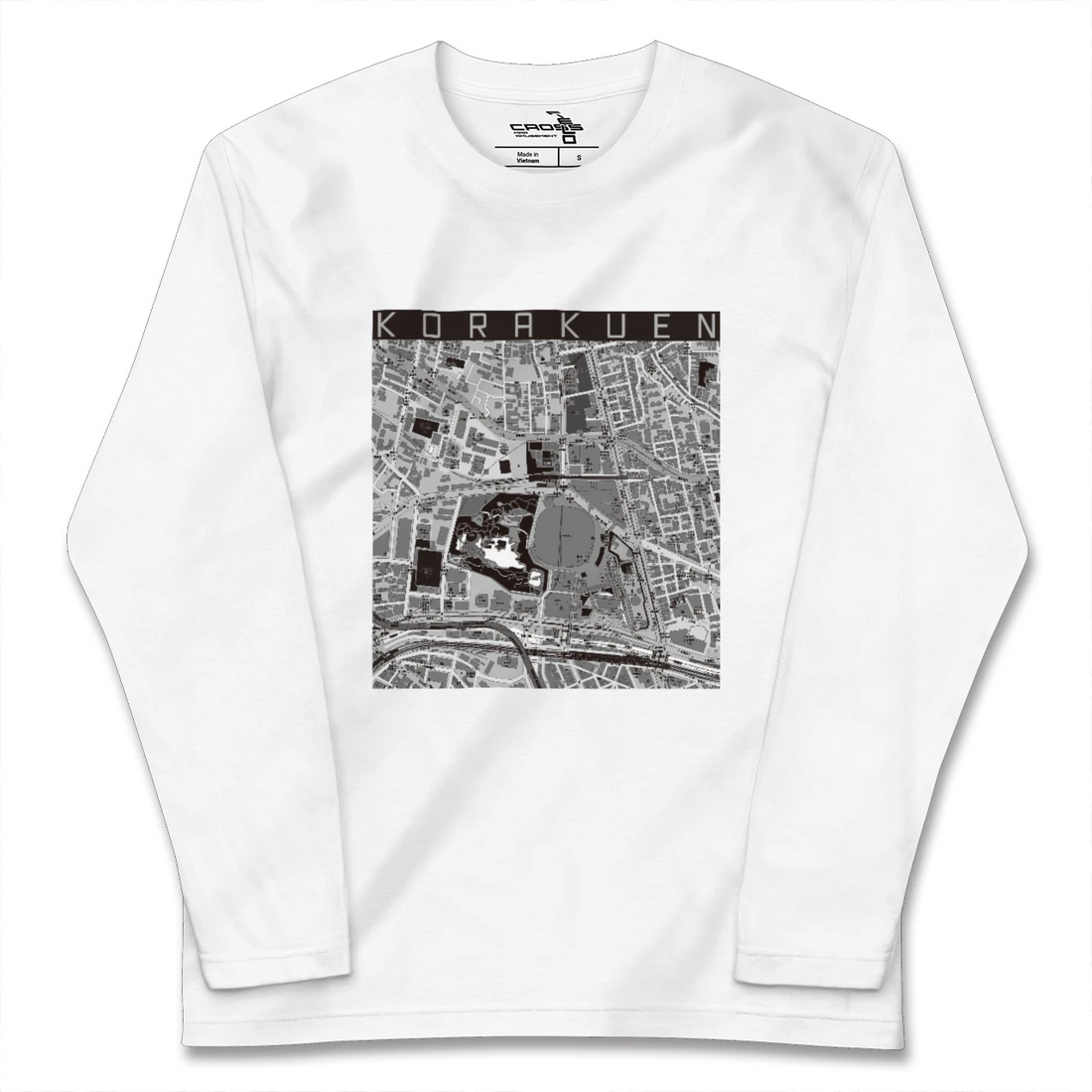 【後楽園(東京都)】地図柄ロングスリーブTシャツ