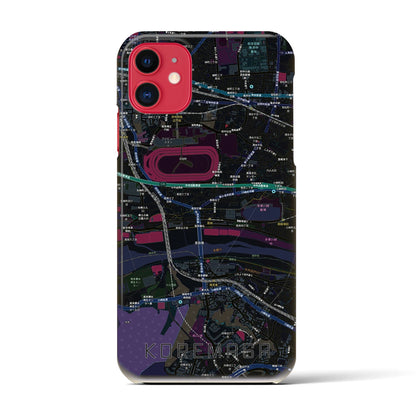 【是政（東京都）】地図柄iPhoneケース（バックカバータイプ）