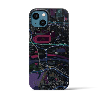 【是政（東京都）】地図柄iPhoneケース（バックカバータイプ）