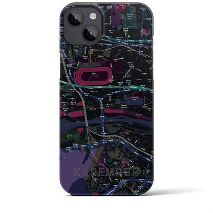 【是政（東京都）】地図柄iPhoneケース（バックカバータイプ）