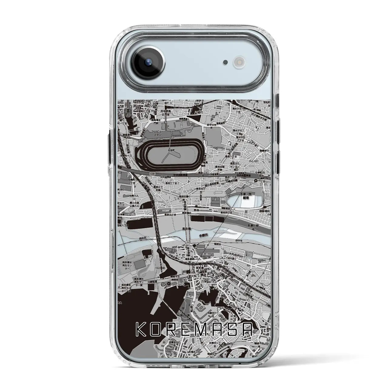 【是政（東京都）】地図柄iPhoneケース（MagSafeタイプ）