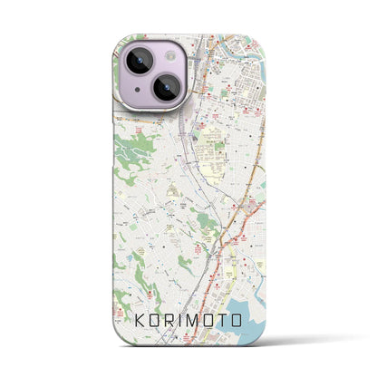 【郡元（鹿児島県）】地図柄iPhoneケース（バックカバータイプ）