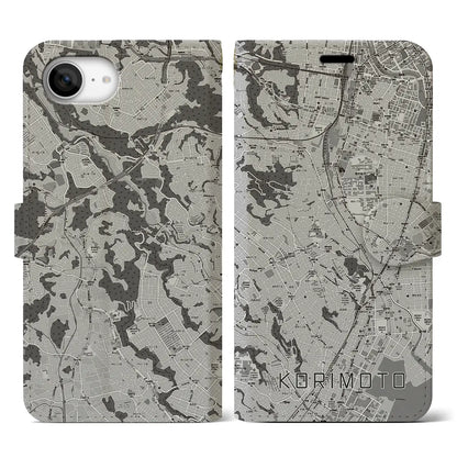 【郡元（鹿児島県）】地図柄iPhoneケース（手帳タイプ）