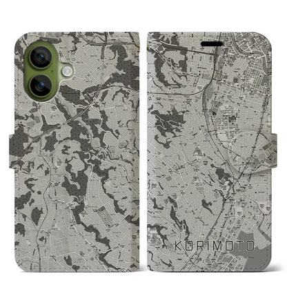 【郡元（鹿児島県）】地図柄iPhoneケース（手帳タイプ）