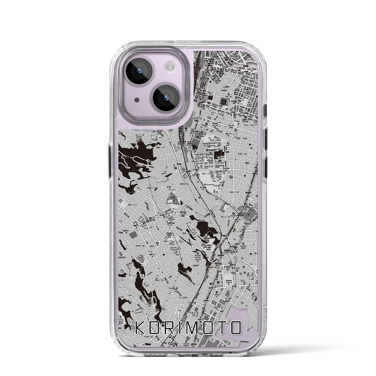 【郡元（鹿児島県）】地図柄iPhoneケース（MagSafeタイプ）