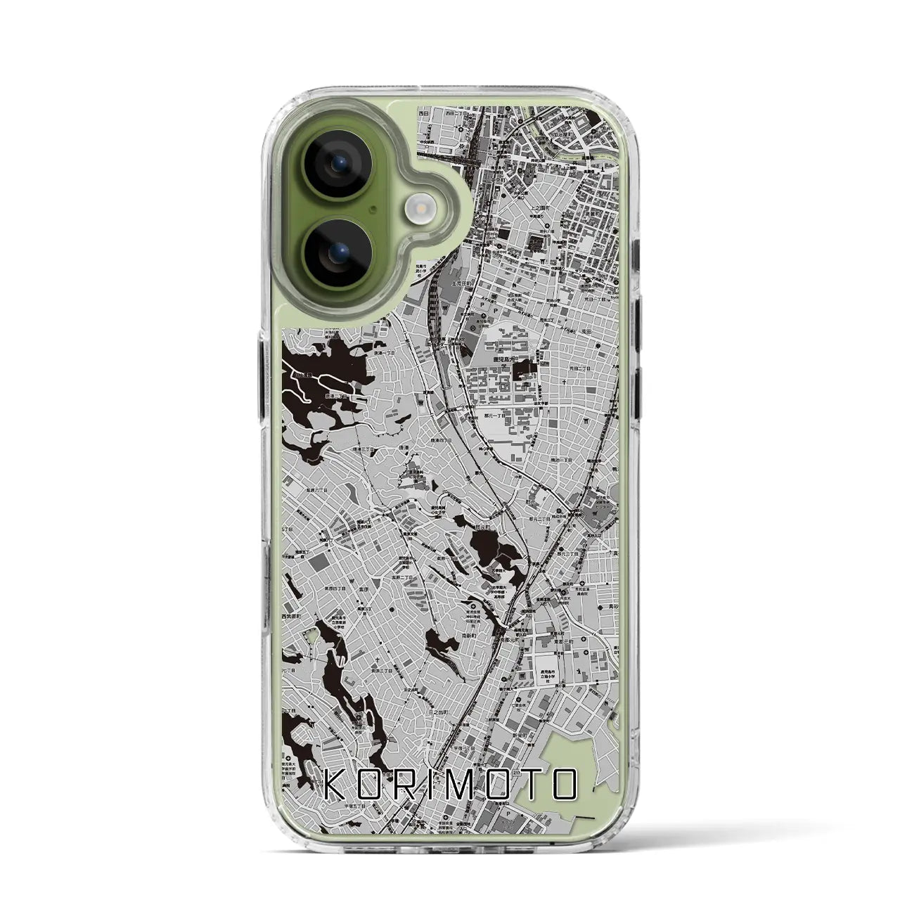 【郡元（鹿児島県）】地図柄iPhoneケース（MagSafeタイプ）