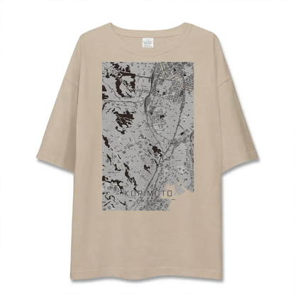 【郡元（鹿児島県）】地図柄ビッグシルエットTシャツ