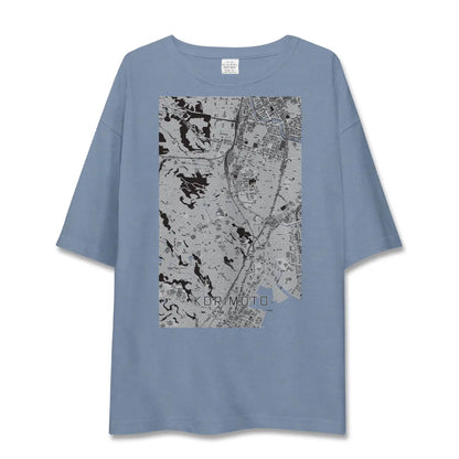 【郡元（鹿児島県）】地図柄ビッグシルエットTシャツ