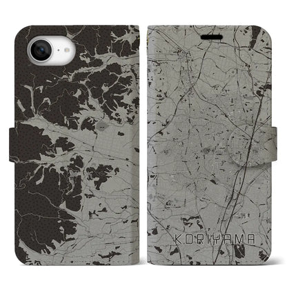 【郡山（福島県）】地図柄iPhoneケース（手帳タイプ）