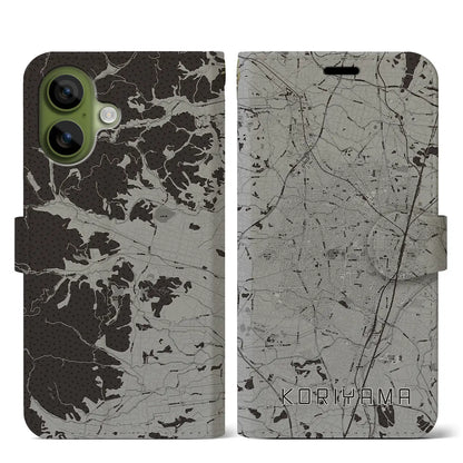 【郡山（福島県）】地図柄iPhoneケース（手帳タイプ）