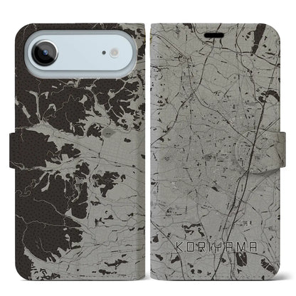 【郡山（福島県）】地図柄iPhoneケース（手帳タイプ）