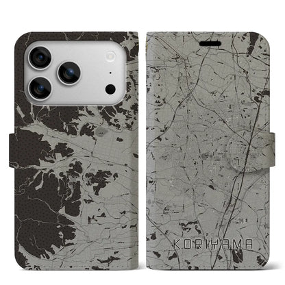 【郡山（福島県）】地図柄iPhoneケース（手帳タイプ）