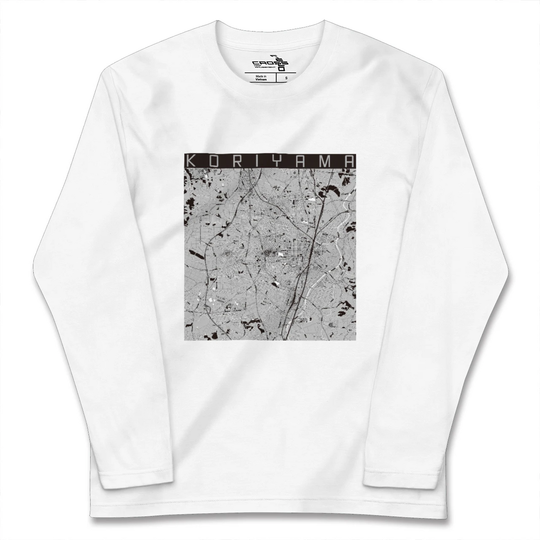 【郡山(福島県)】地図柄ロングスリーブTシャツ