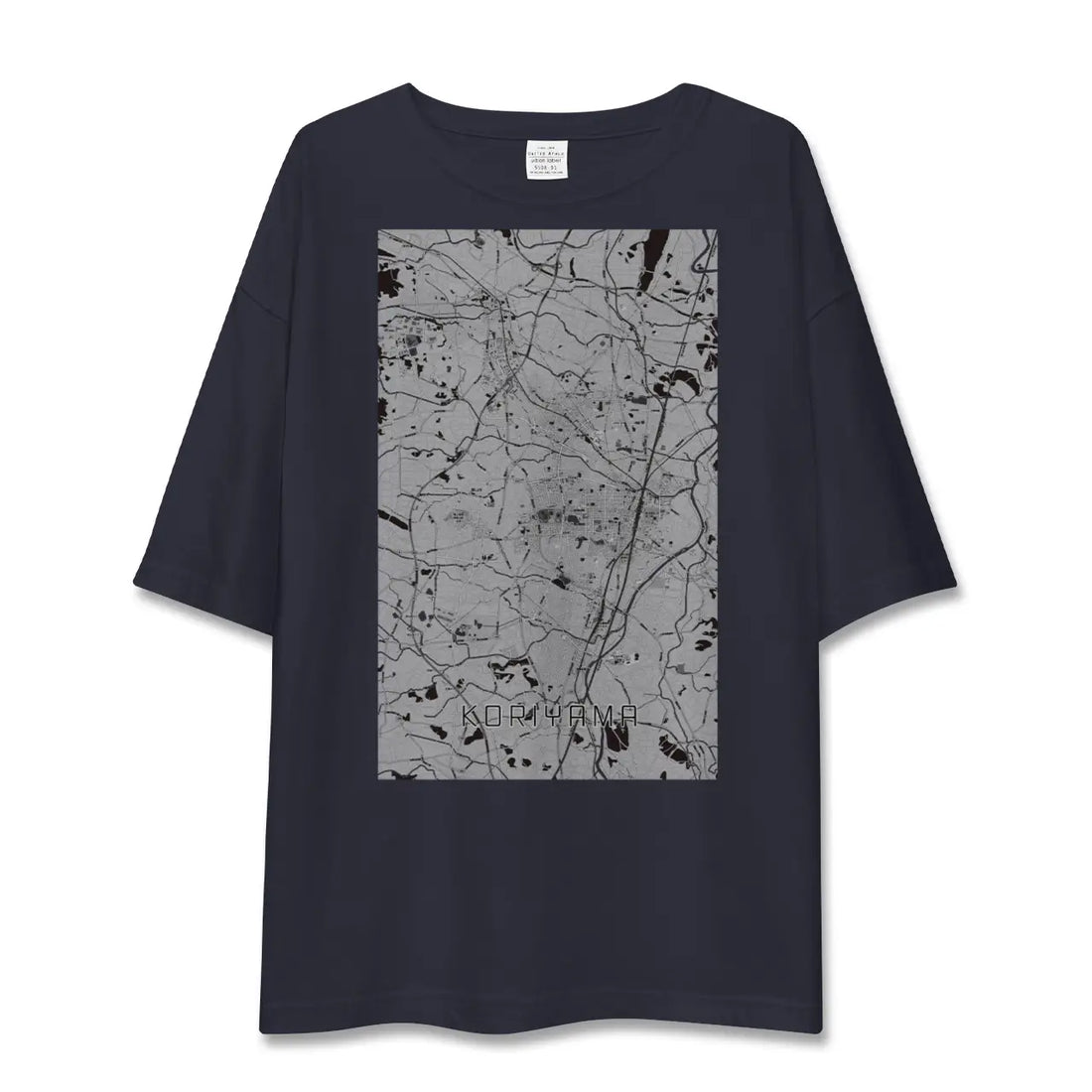 【郡山（福島県）】地図柄ビッグシルエットTシャツ