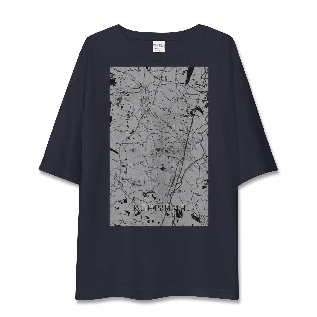 【郡山（福島県）】地図柄ビッグシルエットTシャツ