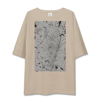 【郡山（福島県）】地図柄ビッグシルエットTシャツ
