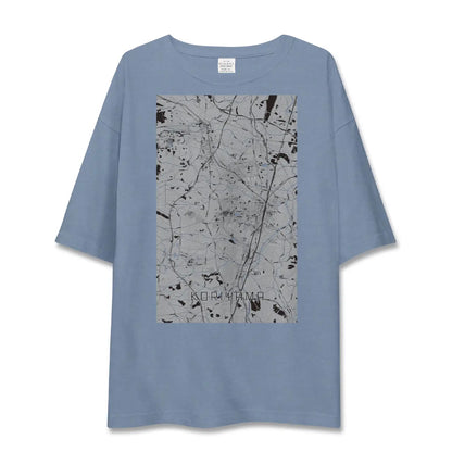 【郡山（福島県）】地図柄ビッグシルエットTシャツ