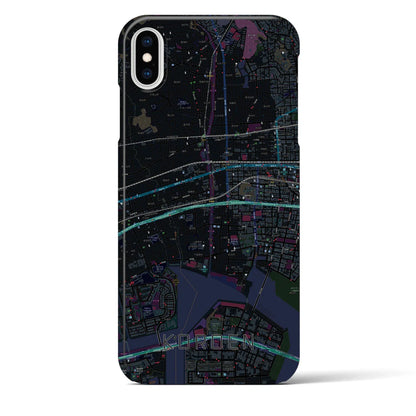 【香櫨園（兵庫県）】地図柄iPhoneケース（バックカバータイプ）