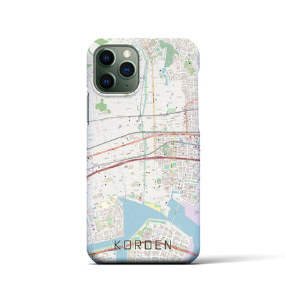 【香櫨園（兵庫県）】地図柄iPhoneケース（バックカバータイプ）