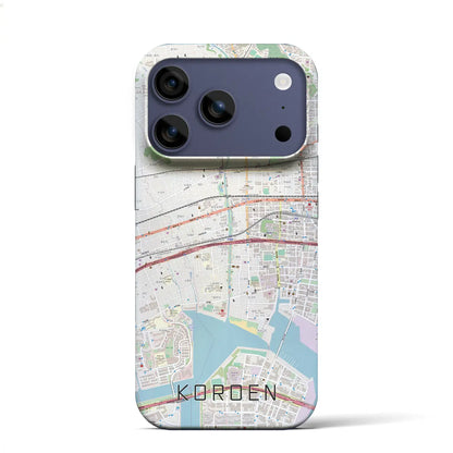 【香櫨園（兵庫県）】地図柄iPhoneケース（バックカバータイプ）