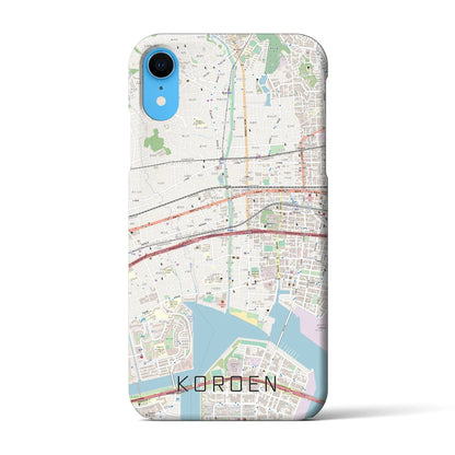 【香櫨園（兵庫県）】地図柄iPhoneケース（バックカバータイプ）