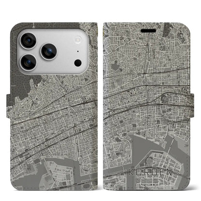 【香櫨園（兵庫県）】地図柄iPhoneケース（手帳タイプ）