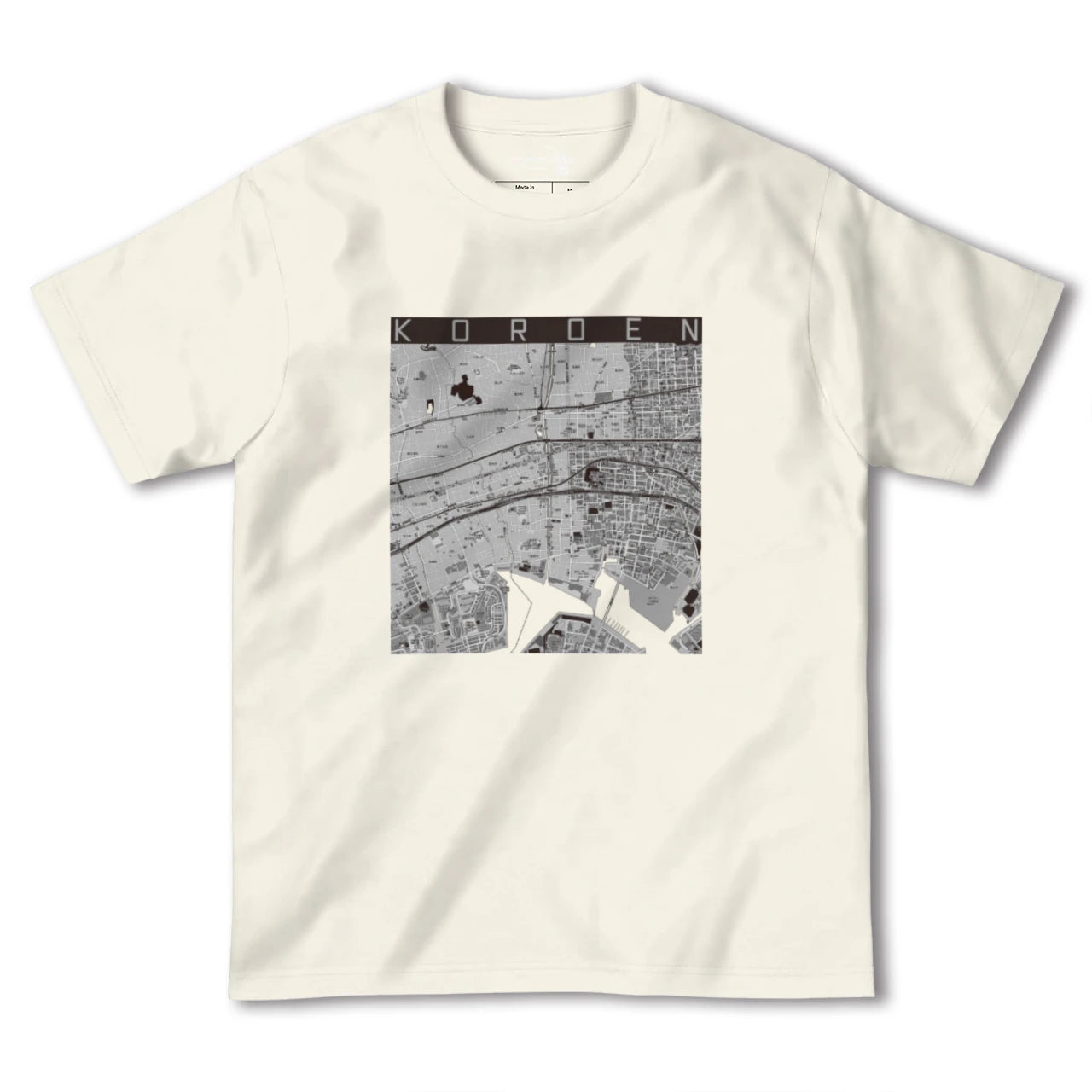 【香櫨園（兵庫県）】地図柄ヘビーウェイトTシャツ