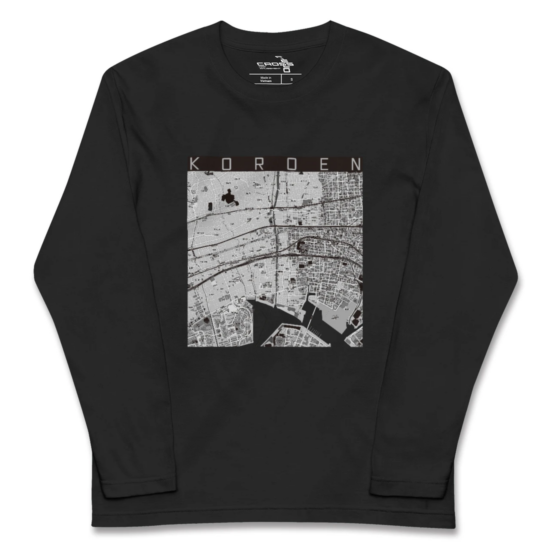 【香櫨園(兵庫県)】地図柄ロングスリーブTシャツ